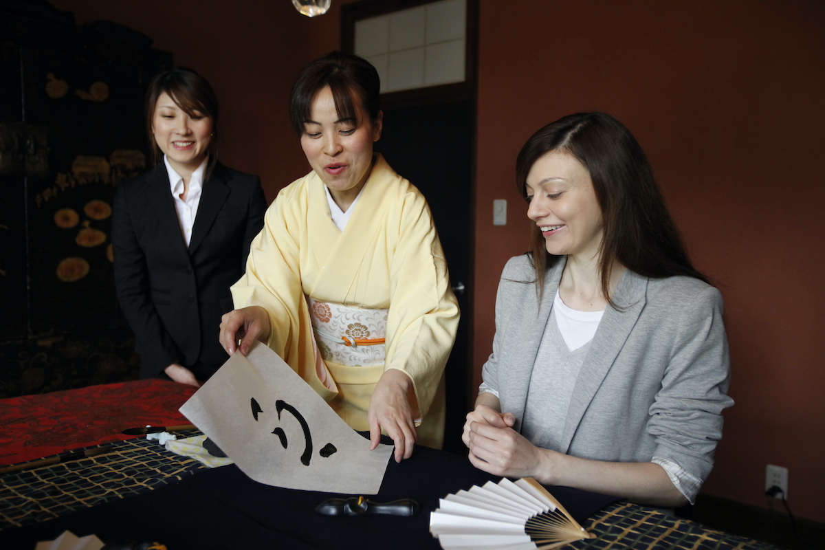書道 体験 外国人