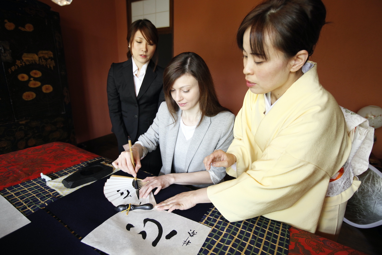 書道 体験 外国人